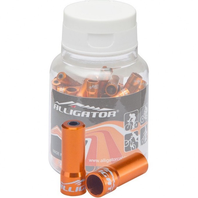 Наконечник LY-HPA09-OG оболочки троса тормоза,5,2х17,5мм, алюминиевый оранжевый, банка 100 шт. 310022 Наконечник LY-HPA09-OG оболочки троса тормоза,5,2х17,5мм, алюминиевый оранжевый, банка 100 шт. 310022