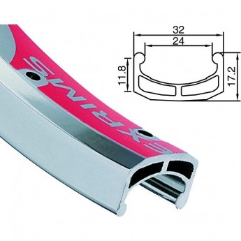Обод 20" Supra B (Beta) Alexrims 36H двойной серебристый
