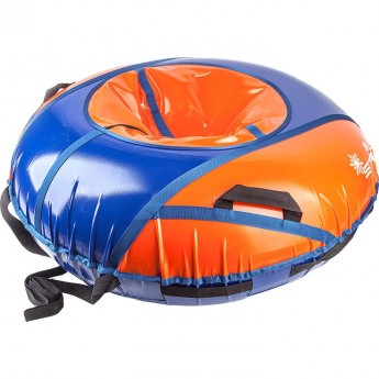 Санки надувные STELS D125 см усиленные, оранжево-синие