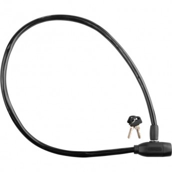 Трос-замок 86104, 10х650 мм, чёрный