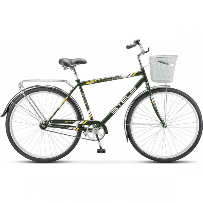 Велосипед STELS Navigator 28" 300 С Z010 (с корзиной) (LU101059) оливковый JU000408902022JU0006825 Велосипед STELS Navigator 28" 300 С Z010 (с корзиной) (LU101059) оливковый JU000408902022JU0006825