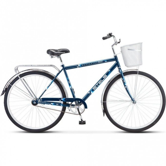Велосипед STELS Navigator 28" 300 С Z010 (с корзиной) (LU101059) темно-синий JU000408922022JU0004197 Велосипед STELS Navigator 28" 300 С Z010 (с корзиной) (LU101059) темно-синий JU000408922022JU0004197